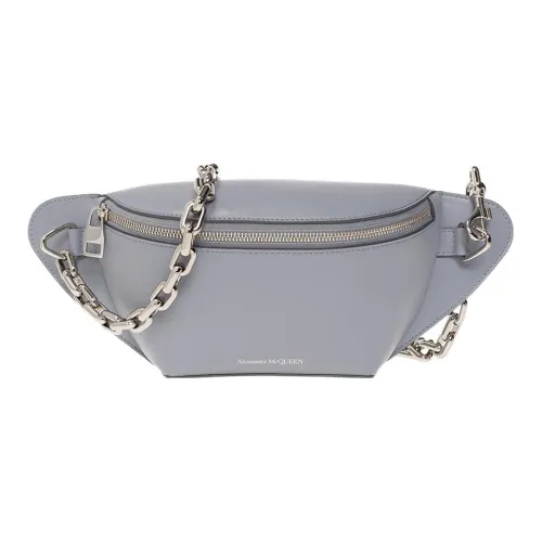 Alexander McQueen Smooth Calfskin Men's Light Blue