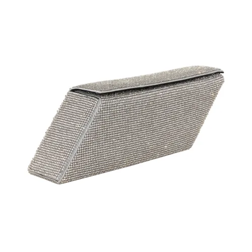 KARA Кристальный Одно плечо Через плечо Клатч Женская Белая