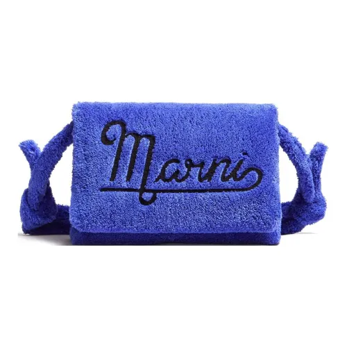 MARNI Полотенце Ткань Сумка через плечо Мужская Королевский синий