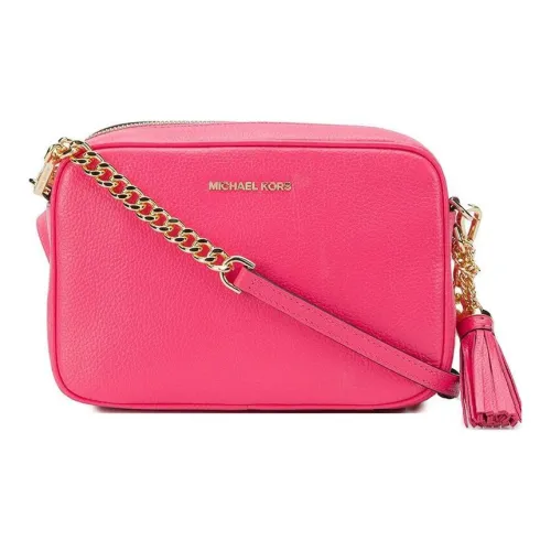 MICHAEL KORS Ginny Litchi Grain Leather Crossbody Bag Regular Women's Pink