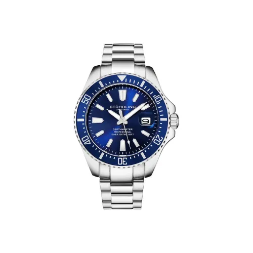 STUHRLING Кварцевый механизм Мужские часы 42mm*14mm*42mm Синий