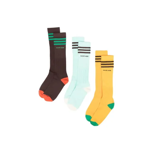 Adidas Originals WALES BONNER Co Бренд Колено Высокие Носки Мужские 3 Пачки