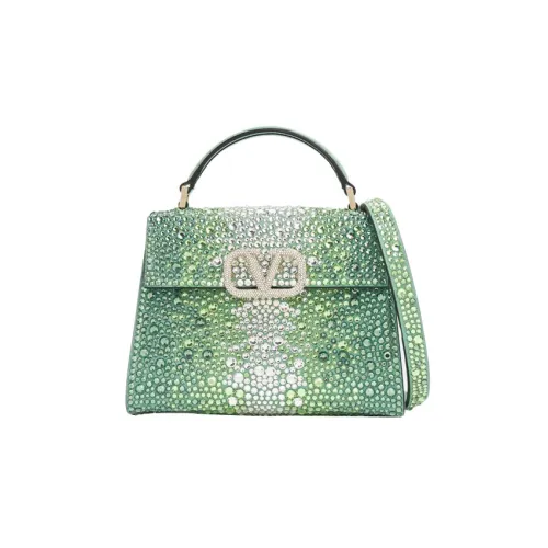Valentino VSLING Rhinestone Сумка через плечо Сумка Mini Женская Зеленая