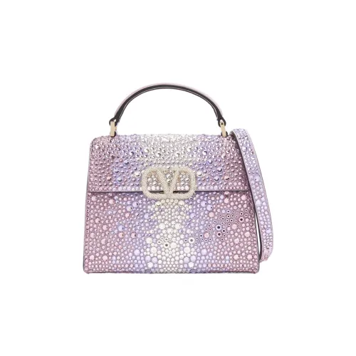 Valentino VSLING Rhinestone Сумка через плечо Сумка Mini Женская Фиолетовая