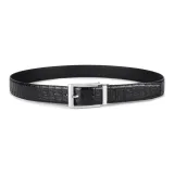 Хромированная пуговица с узором крокодила