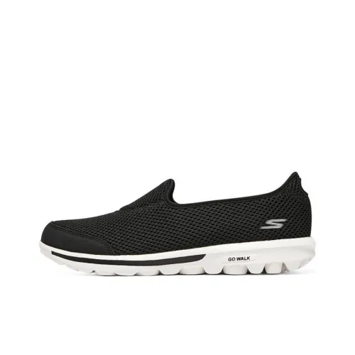 Skechers Go Walk Classic Low Топ Повседневная обувь Женская Черный Белый