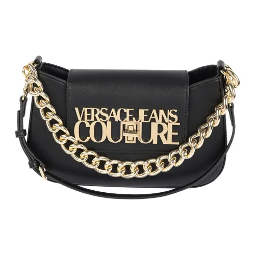 VERSACE JEANS COUTURE Полиэстер Плечо Сумка Маленькая Женская Черная