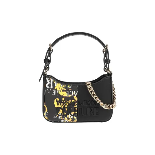 VERSACE JEANS COUTURE Полиэстер Плечо Сумка Средняя Женская Черная
