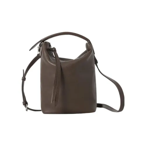 Lemaire Мягкая растительная дубленая корова кожа кожа через плечо сумка унисекс цвет тауповый