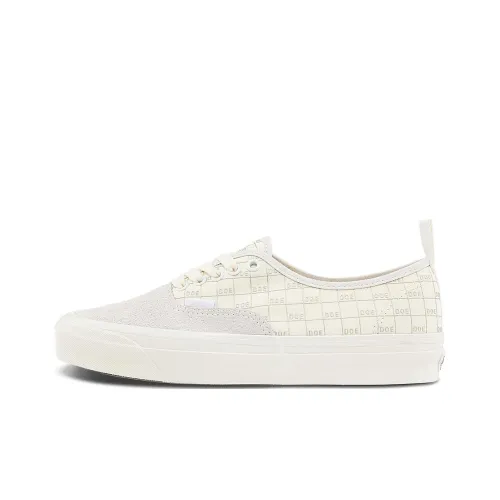 DOE co-brand x VANS Vault Authentic LX Устойчивый к истиранию Дышащие Низкие Кроссовки для скейтбординга Унисекс Белые