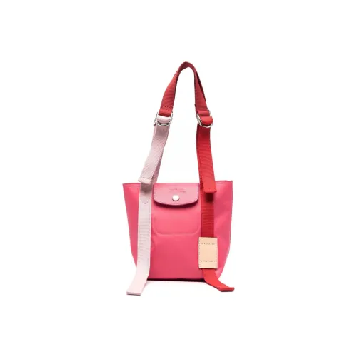 LONGCHAMP Le Pliage RE Play Холст Кожа Комбинированный Холст Сумка через плечо Сумка Маленькая Женская Персиково-розовая
