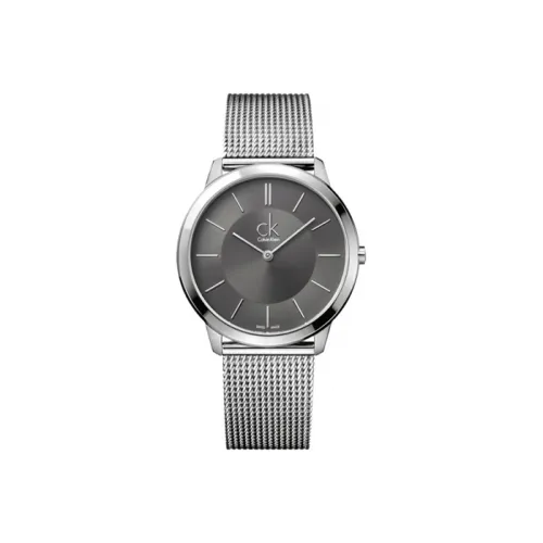 Calvin Klein Watch Кварцевый механизм Нержавеющая сталь Ремешок 40 мм Серый циферблат Унисекс