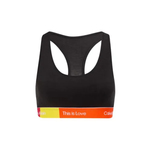 CK Calvin Klein Rainbow Series SS23 Бюстгальтер Женский Космос Черный