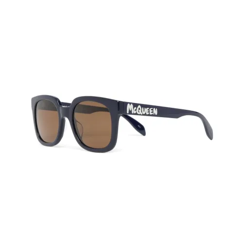 Alexander McQueen Солнцезащитные очки Коричневый Женские