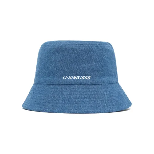 LI NING 1990 Classic Collection Шляпы ведра Темно-синий Унисекс