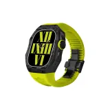 Зеленый ремень + черная резинка/пряжка