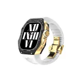 Белый ремешок + золотая рамка/застежка