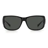 Чёрная оправа с серыми линзами 9016