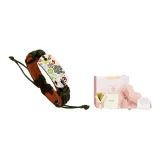 Армейский зеленый, маленький цветок, мир, винтажный браслет + набор в коробке с сердцем