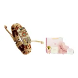 Браслет с маленьким цветком Peace, винтажный, с рисунком + набор в коробке с сердцем