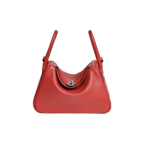 HERMES Lindy Evercolor Телячья кожа Сумка Сумка через плечо 26 Женская 0ERose Texas Розовый