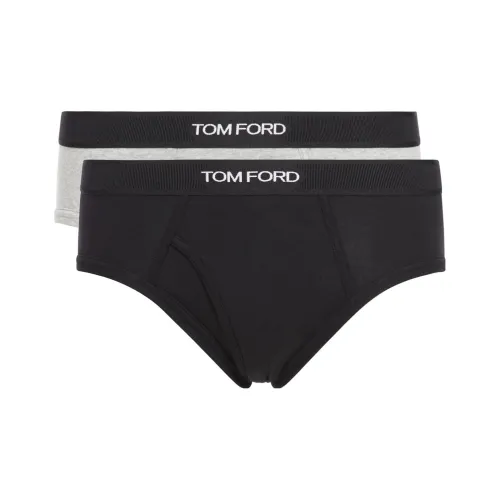 TOM FORD 2 пачки серый + черный мужские трусы-бикини