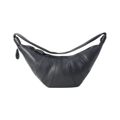 Lemaire Lambskin Круассан Сумка через плечо Большая Унисекс Темно-серый