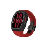 Красный ремешок + черная рамка/пряжка