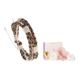 Мори стиль, ткань, вязаный, твист, браслет-шнурок + набор коробка в форме сердца