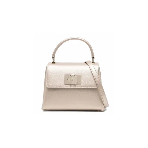 Furla 1927 Collection Телячья кожа Маленькая квадратная сумка Сумка через плечо Сумка Мини Женская Золотая