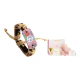 Розовый Фиолетовый Цветочный Мир Винтаж Браслет + Набор Коробка с Сердцем