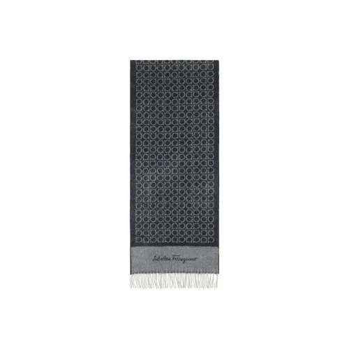 Ferragamo Cotton Knit Шарфы Черный Женские