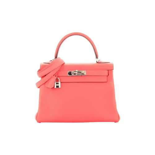 HERMES Kelly Эпсомская кожа Сумка Женские Texas Розовый