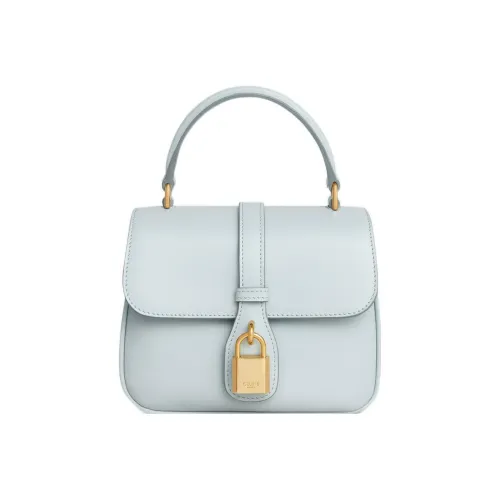 CELINE Tabou Smooth Calfskin Сумка через плечо Сумка Mini Женская Светло-синяя