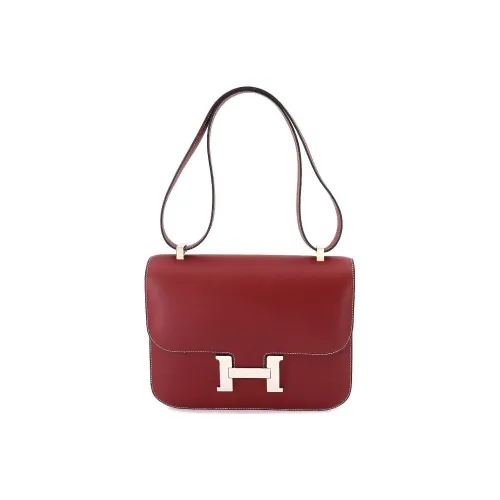 HERMES Constance Madame Коровья кожа Kang Сумка Сумки через плечо Сумка через плечо Женская 55 Руж H HERMES Красный