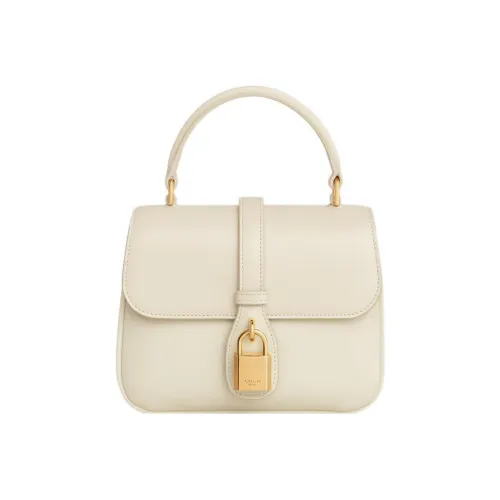 CELINE Tabou Smooth Calfskin Сумка через плечо Сумка Mini Женская Pearl White