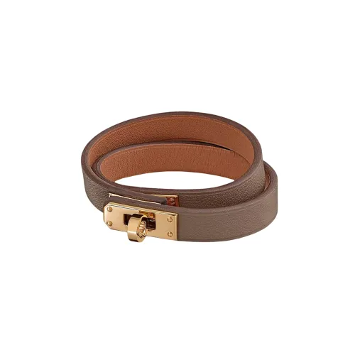 HERMES Kelly Кожа Нарукавные повязки Коричневый Женские