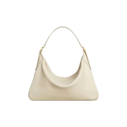 CELINE Romy Collection Мягкая кожа коровы одно плечо сумка большая женская жемчужно-белая