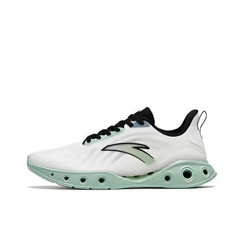 ANTA Little Energy Ring Противоскользящие устойчивые к истиранию низкий топ беговые кроссовки мужские белый зеленый