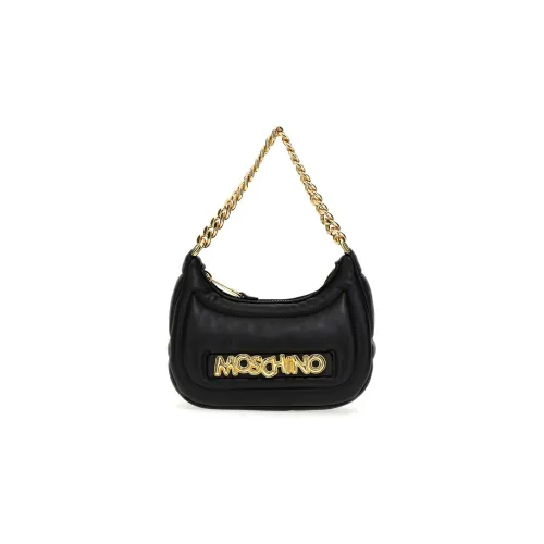 MOSCHINO Кожа Портативный Crossbody Сумка через плечо Женская Черная