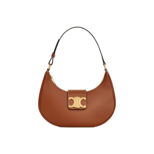 CELINE TriompheAVA Smooth Calfskin Handbag Crossbody Bag Women's Brown