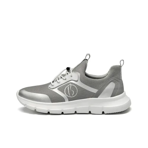 J.BENATO Легкий и Дышащий Низкий Топ Casual Мужской Серый