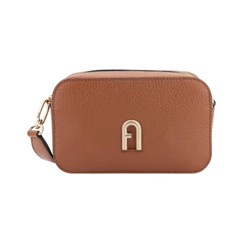 Furla Primula Рельефная Телячья Кожа Сумка через плечо Мини Женская Коричневая