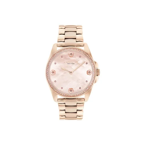 COACH Кварцевый механизм Женские часы 36мм*36мм*9,55мм Жемчужная раковина Цвет
