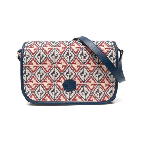 GUCCI Canvas Курьерская сумка Сумка через плечо Детская Красная Многоцветная