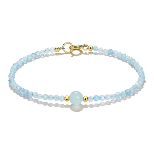 STYLEJING Искусственный нефрит, браслеты, синий, женские