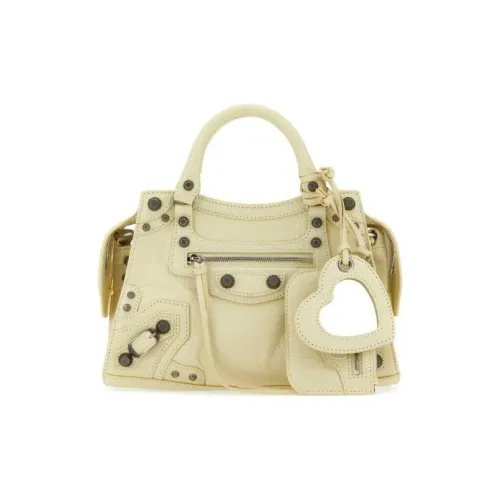 Balenciaga Neo Cagole Овечья кожа Сумка Сумка через плечо Сумка через плечо Экстра маленькая Женская Желтая