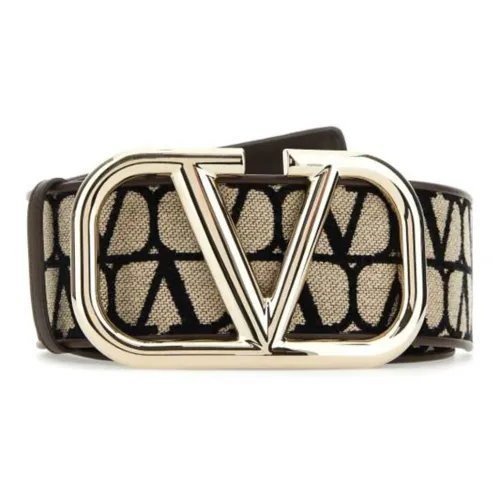 Valentino Canvas Ремень Женский Коричневый 7 см