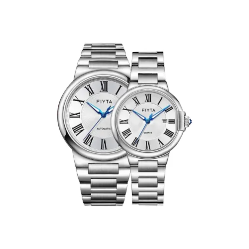 FIYTA Canon Collection Кварцевый механизм нержавеющая сталь ремешок унисекс белый циферблат