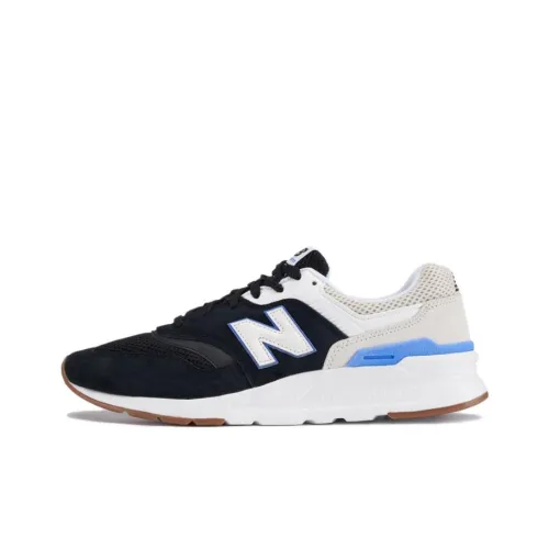 New Balance NB 997H Амортизаторы Ущетчивые против скольжения MID Топ Беговые кроссовки Унисекс Черный Белый Синий